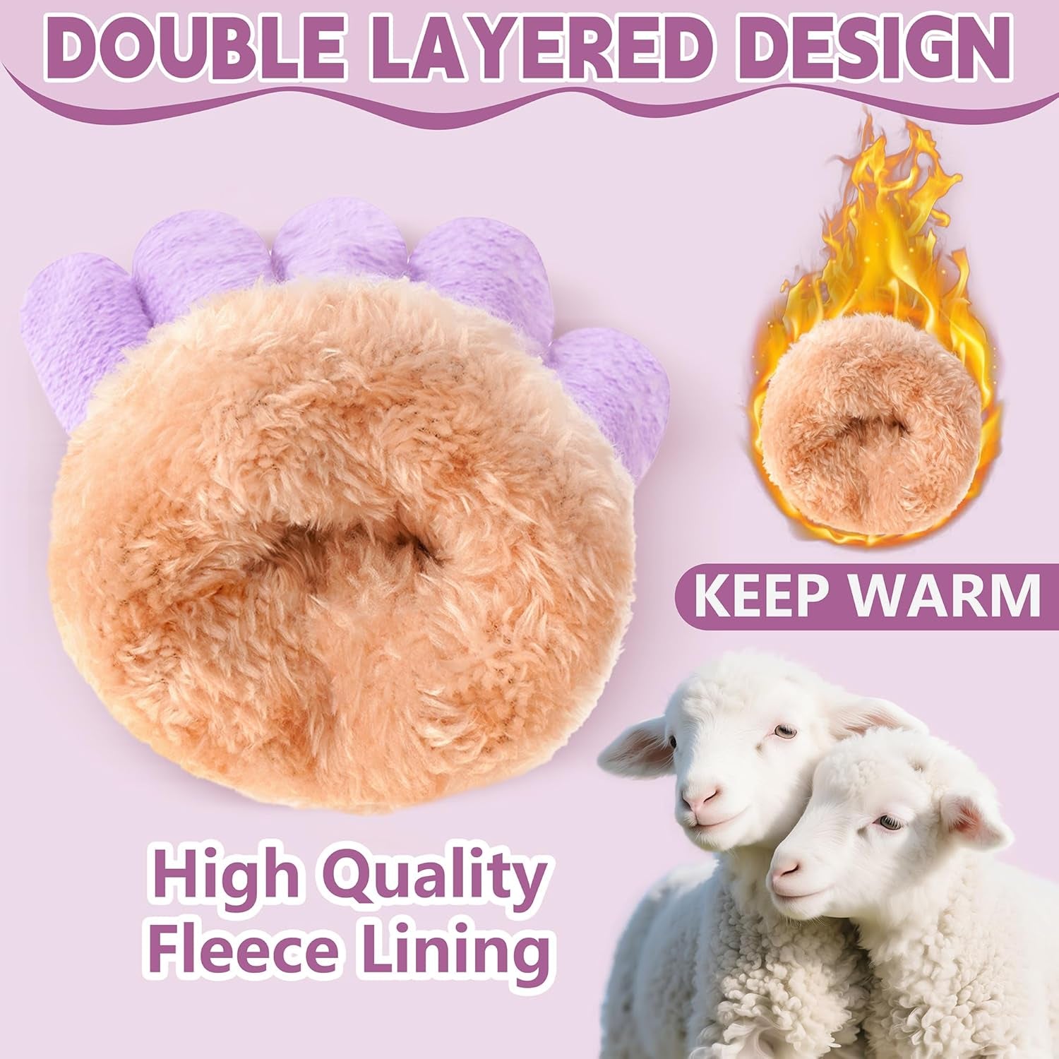 3X1 Pack - Winter Beanie Hat/ Scarf/ Gloves - Trendify - 