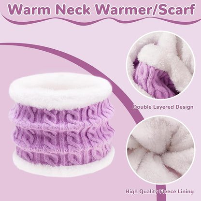 3X1 Pack - Winter Beanie Hat/ Scarf/ Gloves - Trendify - 