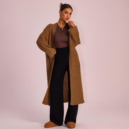 AWESOME Women's Knitted Long Sleeve Hoodie Cardigan - Trendify - 