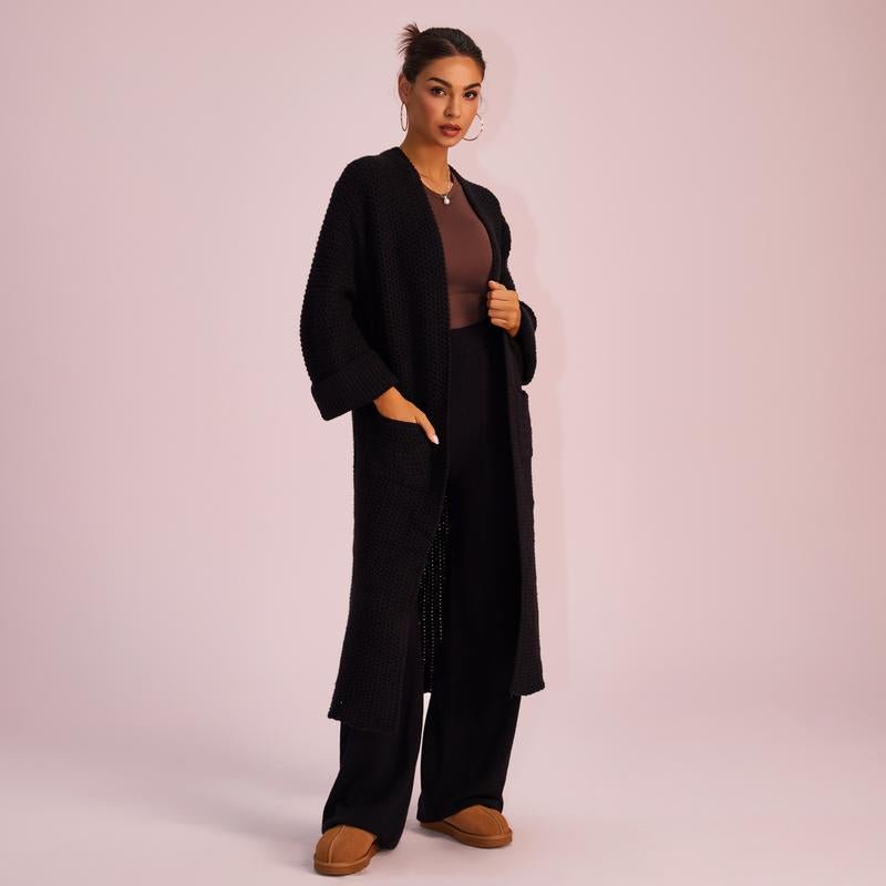 AWESOME Women's Knitted Long Sleeve Hoodie Cardigan - Trendify - 