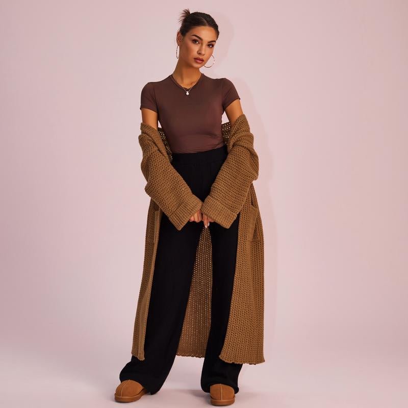 AWESOME Women's Knitted Long Sleeve Hoodie Cardigan - Trendify - 