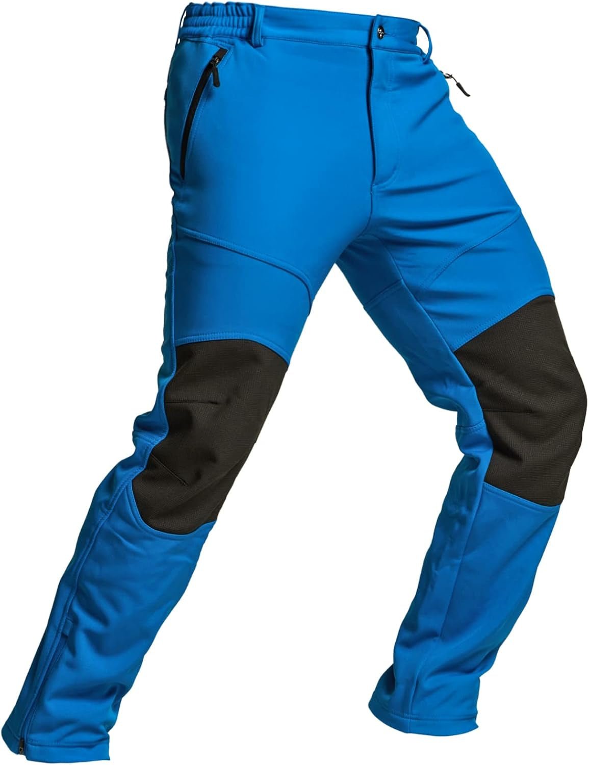 Men'S Snow Ski Snowboard Waterproof Softshell Cargo Pants, Hiking Fleece Lined Bottoms, Outdoor Work Pants - Trendify - 