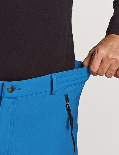 Men'S Snow Ski Snowboard Waterproof Softshell Cargo Pants, Hiking Fleece Lined Bottoms, Outdoor Work Pants - Trendify - 